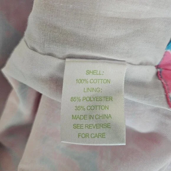 Lilly Pulitzer Girls Pink and Blue Shift Dress size 12 - Picture 5 of 5